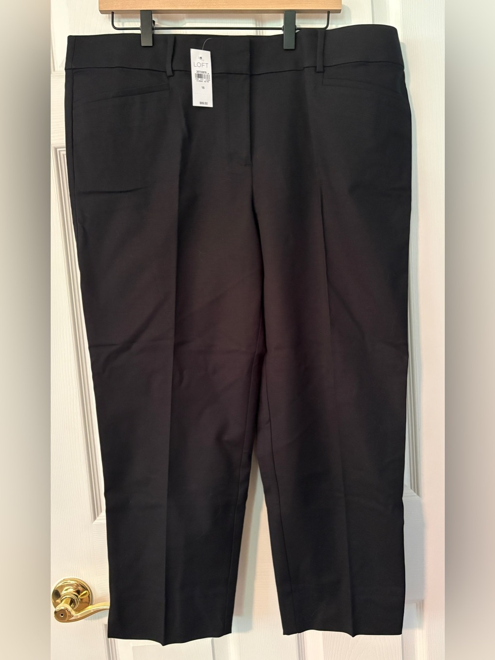 LOFT Riviera Pant in cropped Marisa Fit - Black